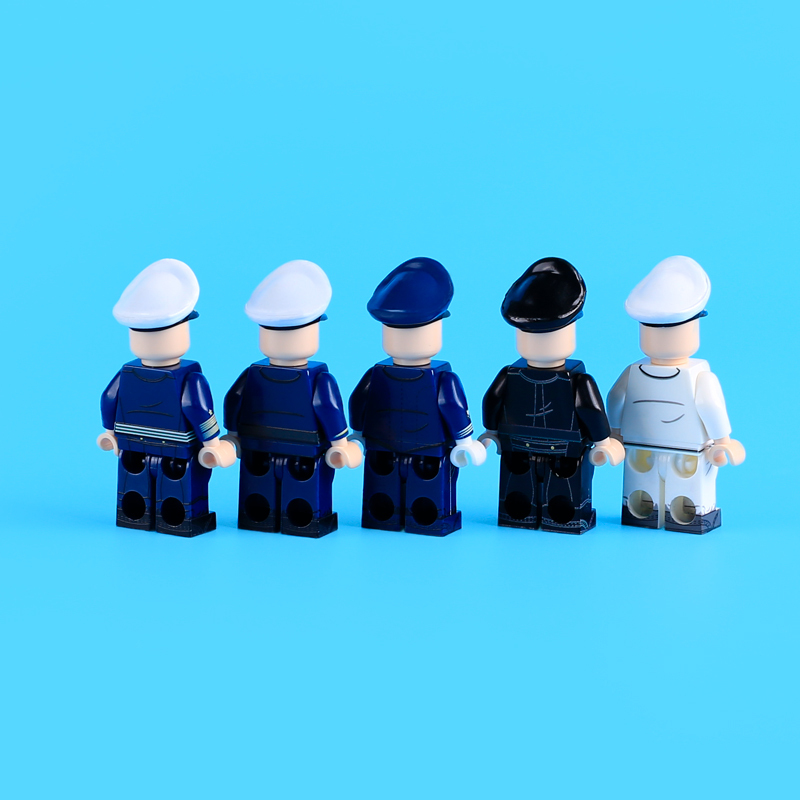 MTUV025 WW2 German Grand Admiral Minifigs Building Blocks UV Printing  Karl Dönitz Großadmiral Action Figures Soldier Children  Bricks Toys