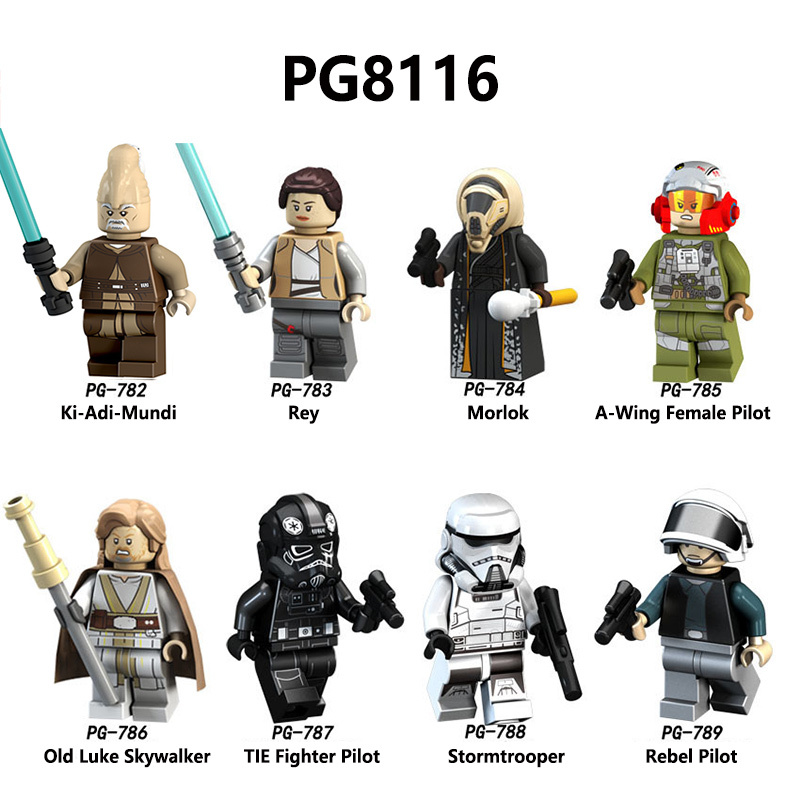 PG8095 Star Wars Clone Trooper Master Mace Wencuis Star Wars Luminara Building Blocks Movie Compatible Children Birthday Gifts Toys