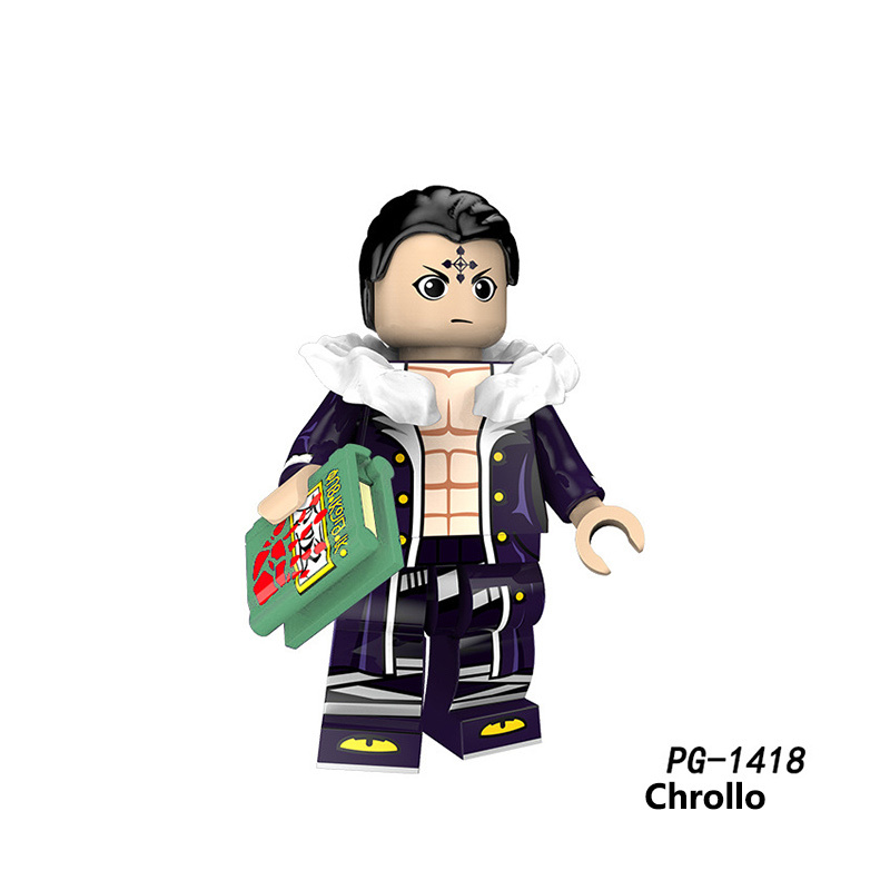 PG8291 Japanese Anime Bleach Series Minifigs Building Blocks Jump Comics Kurosaki Ichigo Kuchiki Rukia Character Weapon Toys Boy