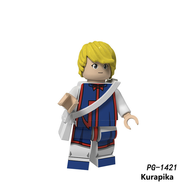 PG8291 Japanese Anime Bleach Series Minifigs Building Blocks Jump Comics Kurosaki Ichigo Kuchiki Rukia Character Weapon Toys Boy