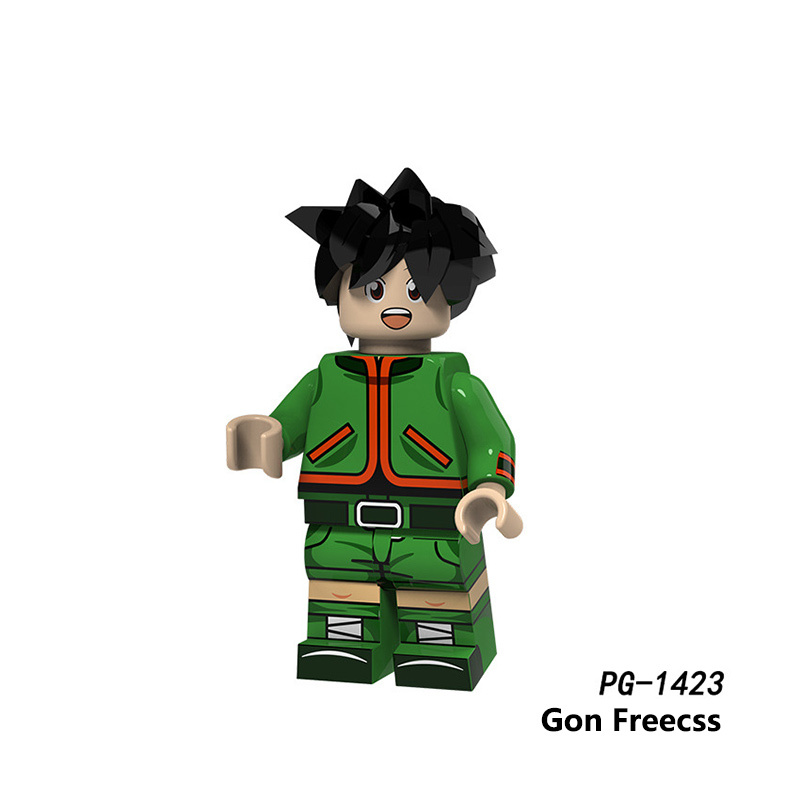 PG8291 Japanese Anime Bleach Series Minifigs Building Blocks Jump Comics Kurosaki Ichigo Kuchiki Rukia Character Weapon Toys Boy