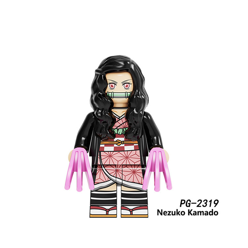 KDL816 Japanese Anime Bleach Series Minifigs Building Blocks Jump Comics Kurosaki Ichigo Kuchiki Rukia Character Weapon Toys Boy
