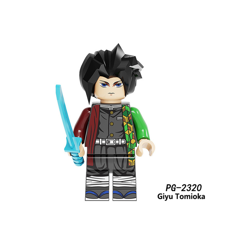 KDL816 Japanese Anime Bleach Series Minifigs Building Blocks Jump Comics Kurosaki Ichigo Kuchiki Rukia Character Weapon Toys Boy