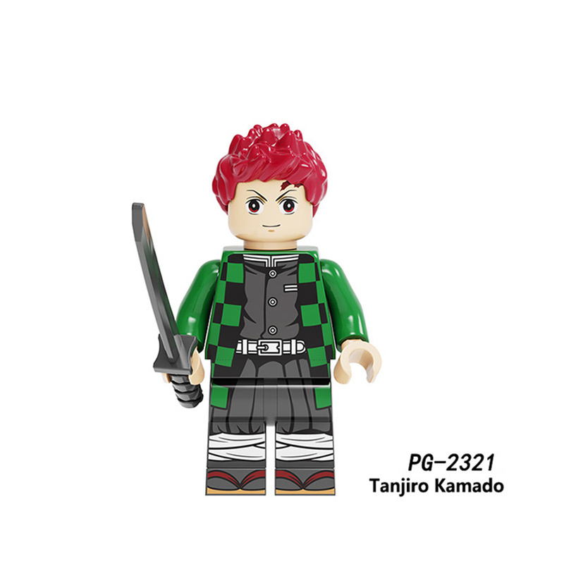 KDL816 Japanese Anime Bleach Series Minifigs Building Blocks Jump Comics Kurosaki Ichigo Kuchiki Rukia Character Weapon Toys Boy
