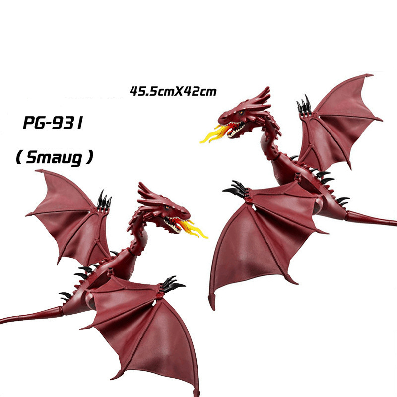 KL3317 Cartoon Dinosaur Series Pterosaur Action Figures White Little Triceratops Minifigs Building Blocks Toys Children Gifts