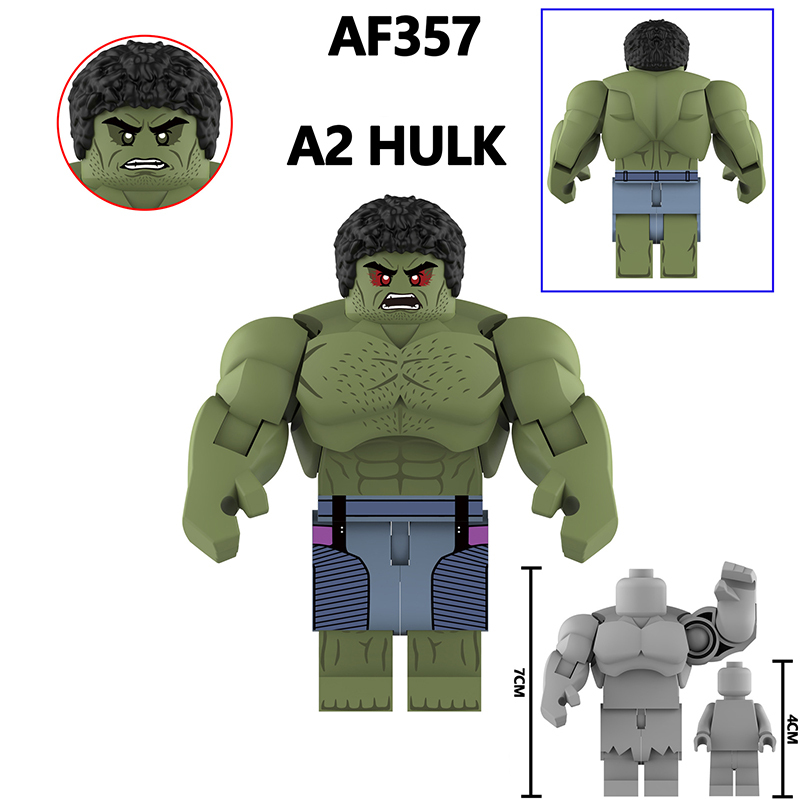 AF356-359  America Disney Marvel superhero series Rhino Zombie Hulk DC Comics Minifigurs Building Blocks Avengers Thanos Action Iron Models Toys Gift