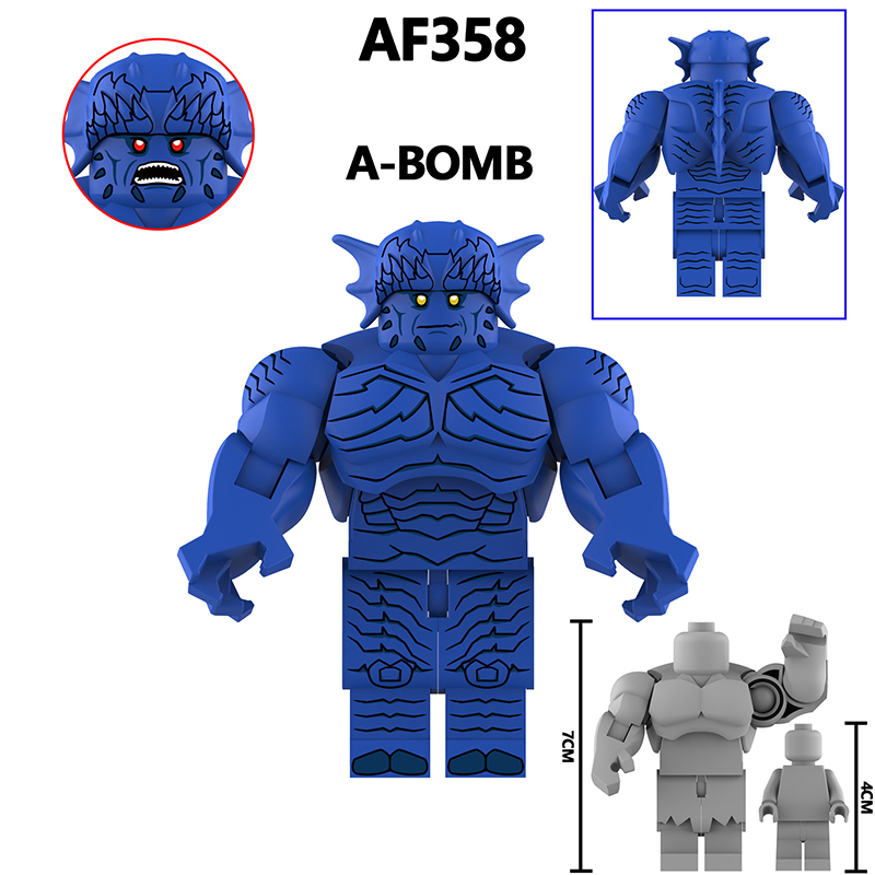 AF356-359  America Disney Marvel superhero series Rhino Zombie Hulk DC Comics Minifigurs Building Blocks Avengers Thanos Action Iron Models Toys Gift