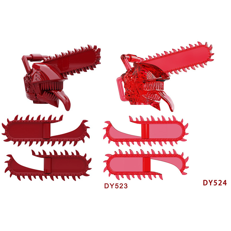 DY523 DY524 Anime Series Chainsaw Man Minifigures Building Blocks Denji Pochita Action Cartoon Weapon Bricks Gifts Children Kids
