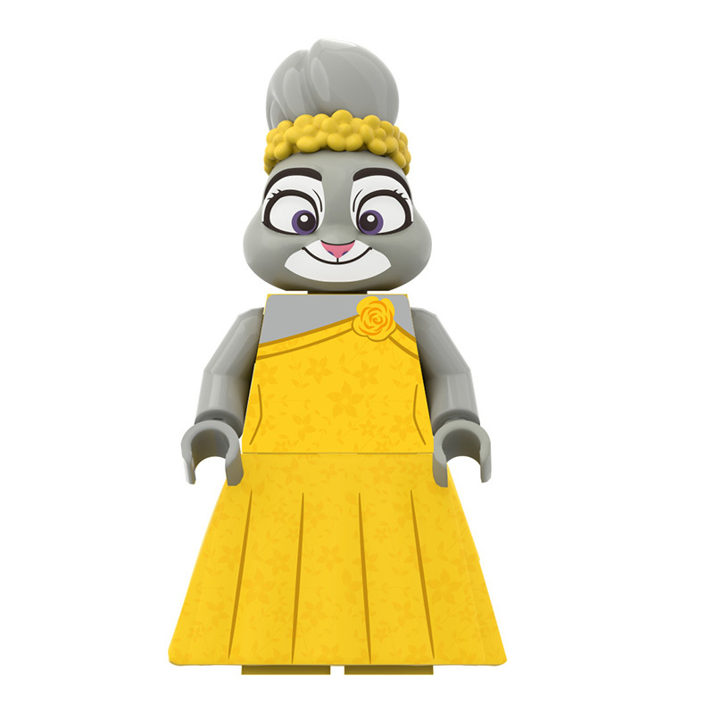 RT8012 Game Disney Movie Cartoon Zootopia Nick Judy Action Figures Games Building Blocks Dawn Bellwether Flash Children Toys Halloween Gifts