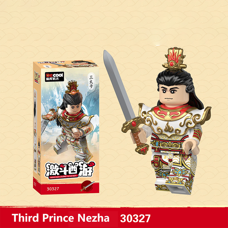 Chinese Fantasy TV The Journey To The West Minifigs Building Blocks Monkey King Iron Fan Princess Nezha Heavenly King Li Weapon