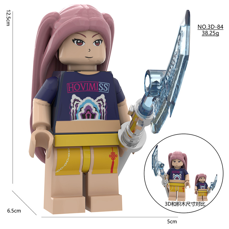 731O-Z  Cartoon Butters KPop Demon Hunters Minifigs Building Blocks SAJA Action Figures Children Gifts Birthday Toys
