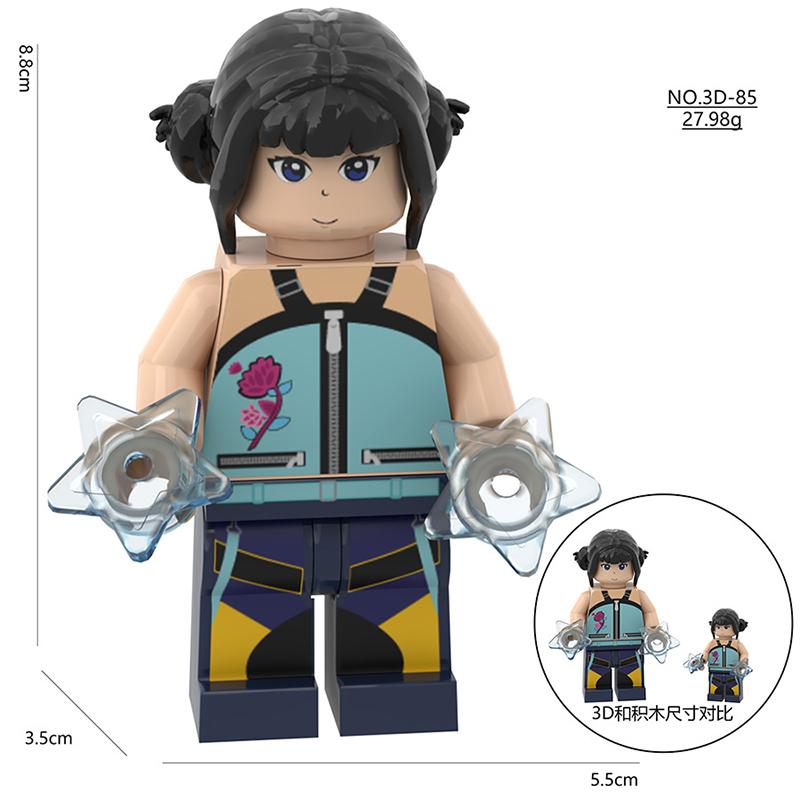 731O-Z  Cartoon Butters KPop Demon Hunters Minifigs Building Blocks SAJA Action Figures Children Gifts Birthday Toys
