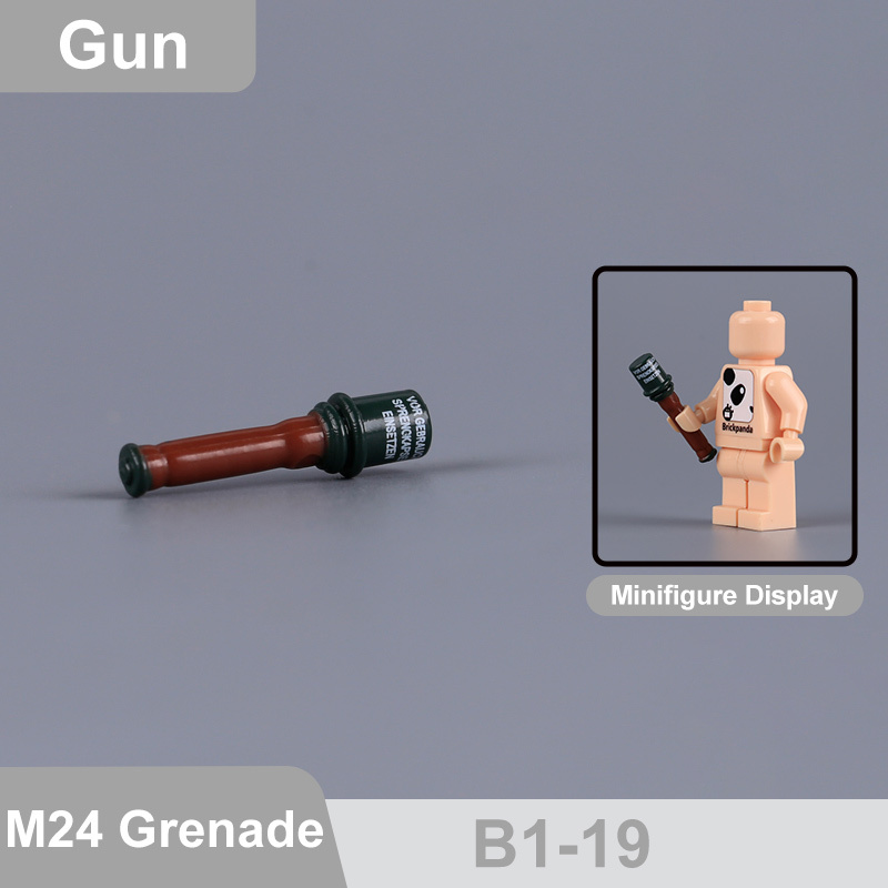 MOC City Military Kar98k Mosin-Nagant  Accessories Building Blocks Gun Weapons Lee-Enfield No.4 M4 Silenced Container Toys Boys Gift