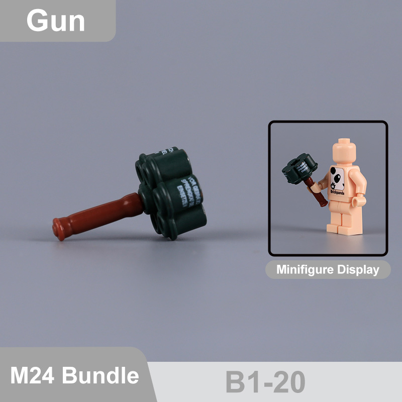 MOC City Military Kar98k Mosin-Nagant  Accessories Building Blocks Gun Weapons Lee-Enfield No.4 M4 Silenced Container Toys Boys Gift