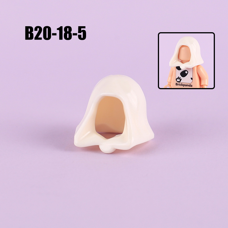 MOC City Minifigures Accessories Hood Building Blocks Hats Military Helmet Headgear Bricks Model Toys Kids Compatible with 30381