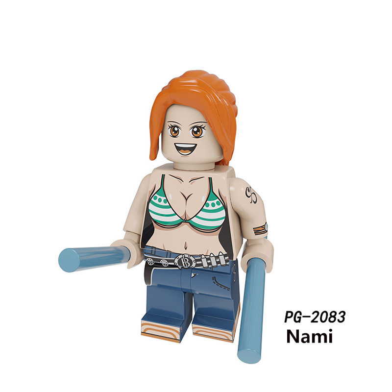 KT1013 One Piece Robin Sabo Minifig Building Blocks Brooke Ace Action Figures Cartoon Movie Model Children Toys Birthday Gifts