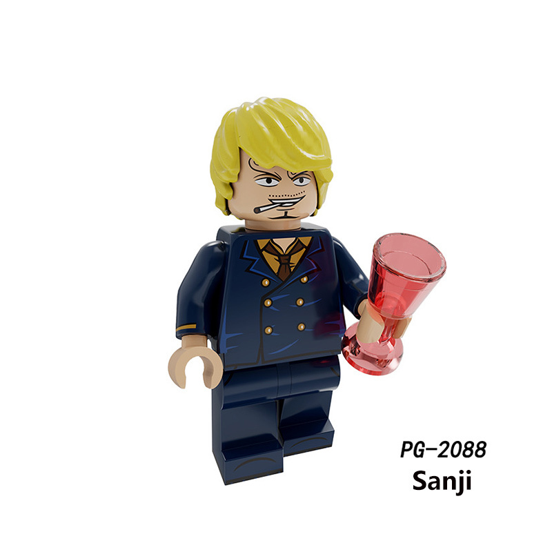 KT1013 One Piece Robin Sabo Minifig Building Blocks Brooke Ace Action Figures Cartoon Movie Model Children Toys Birthday Gifts