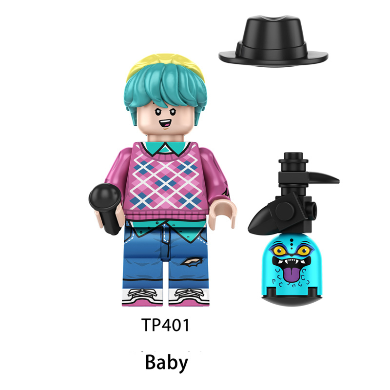 TP1049 Cartoon Butters Kpop Demon Hunters Minifigs Building Blocks Rumi Zoey Mira Action Figures Children Gifts Birthday Toys
