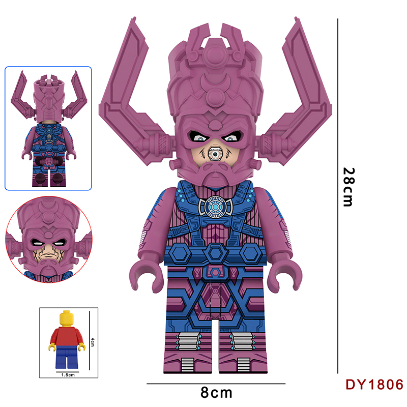 DY1805 DY1806 Movie DC Fantastic Four Mister Fantastic Minifigs Action Figure Sliver Surfer Building Blocks Annihilus Children Gifts Toys