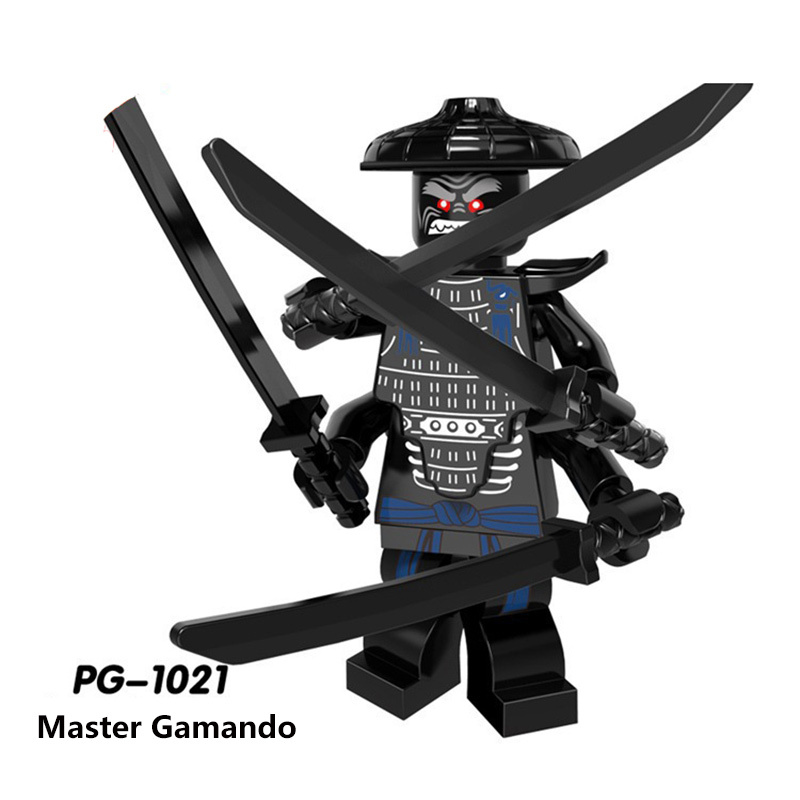 A151-158 Phantom Ninja Game Series Weapon Minifigs Building Blocks Accessories Shield Sword Lloyd Nya Smith Compatible Toys Boys