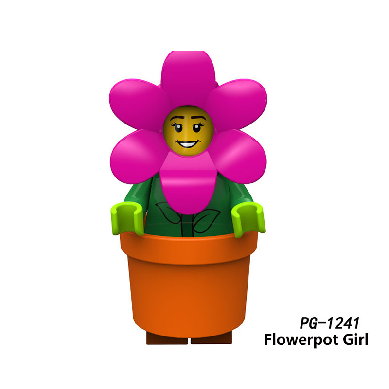 PG8152 Cartoon Series Catwoman Spider Mini Action Figure UnicornElephant Girl Building Blocks Toys Model Children Birthday Gifts