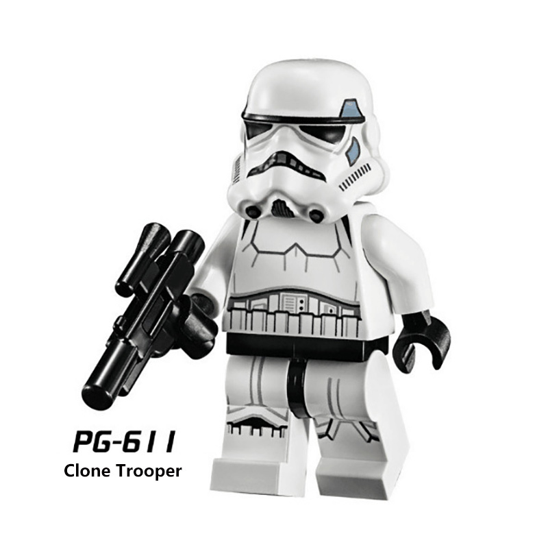 PG601-605 Star Wars Series Minifigs Building Blocks Science Fiction Clone Stormtroopers Cleanser Ahsoka Repairer Model Ameican Action Toys