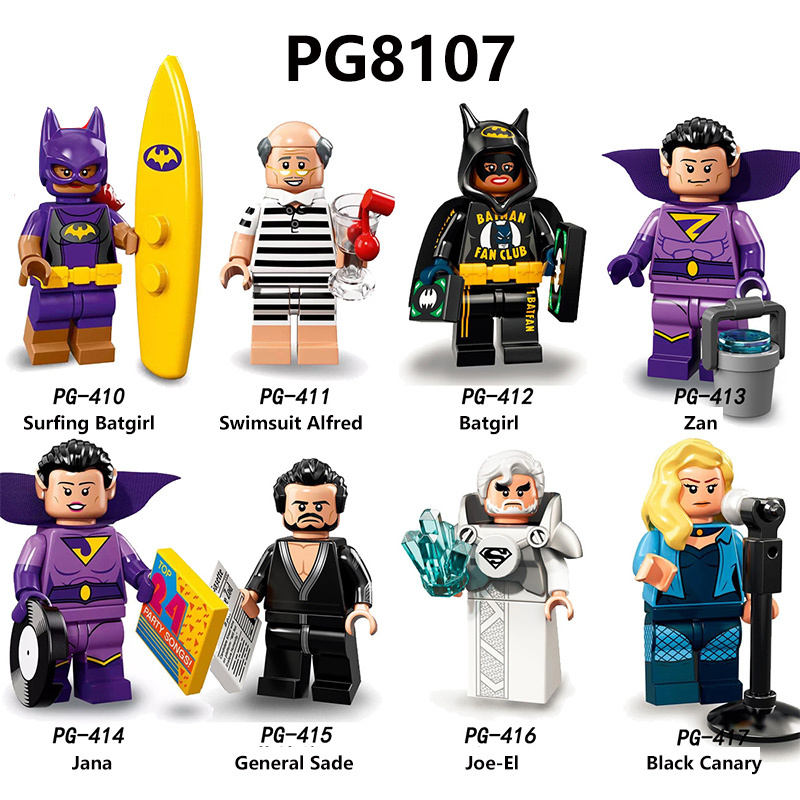 PG8088 Marvel Heroes Series Robin Captain America Action Figures Animal Man Building Blocks Batman Compatible Children Gifts Toys