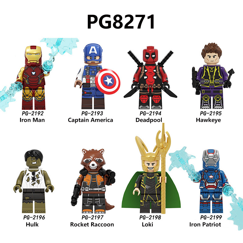X0233 Marvel Hero Series Iron Man Rocket Raccoon Action Figures Ant Man Building Blocks DC Collection Toy Children Birthday Gifts
