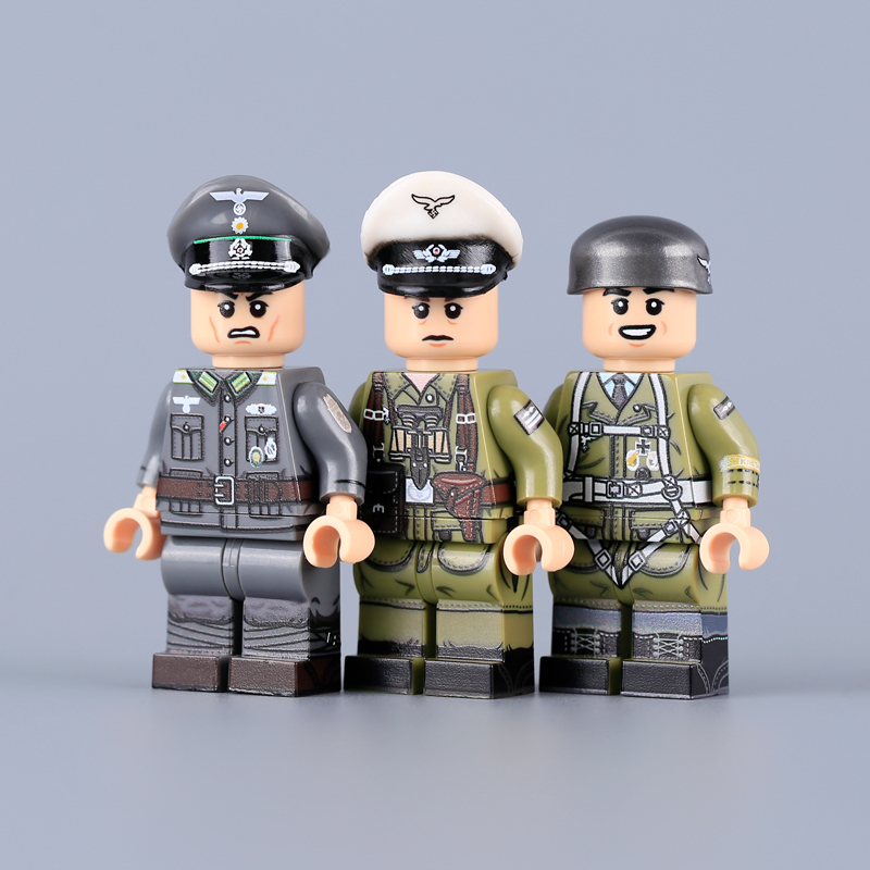 MTUV036 MTUV054-056 Military German Air Force Lieutenant General Action Figures Luftwaffe Commander in Chief of the Luftwaffe Building Blocks Children Toys Boys