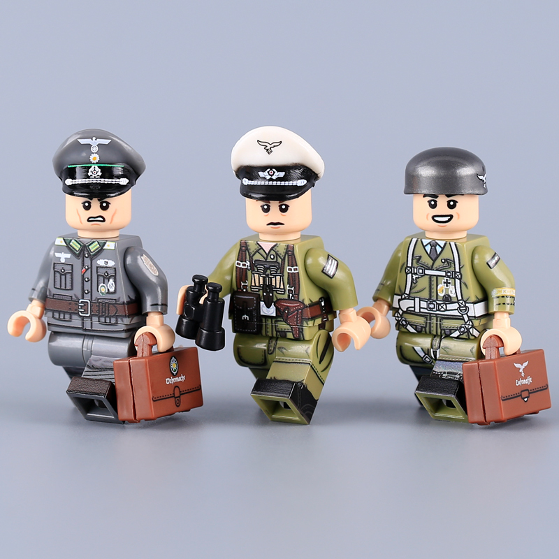 MTUV036 MTUV054-056 Military German Air Force Lieutenant General Action Figures Luftwaffe Commander in Chief of the Luftwaffe Building Blocks Children Toys Boys
