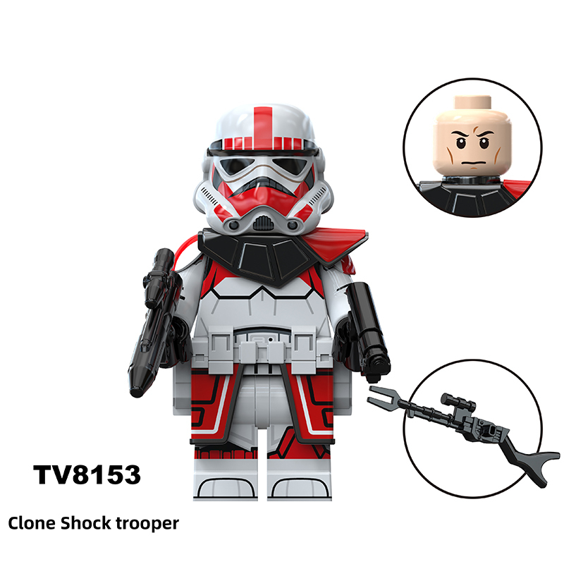 TV6118 Star Wars Series Minifigs Building Blocks Clone Shock Trooper Palaptine Commander Model Ameican Action Toys Gifts