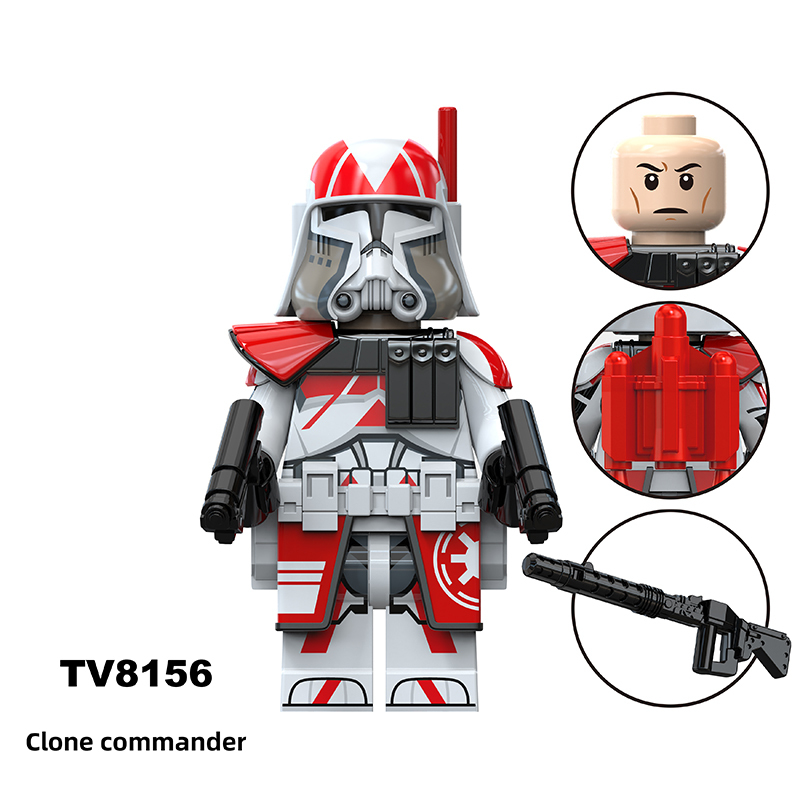 TV6118 Star Wars Series Minifigs Building Blocks Clone Shock Trooper Palaptine Commander Model Ameican Action Toys Gifts