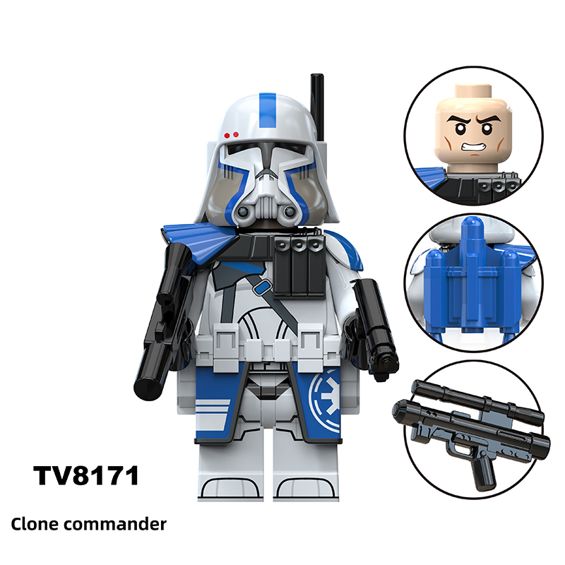TV6119 Star Wars Series Minifigs Building Blocks 501 Clone Trooper Action Figures Anakin Skywalker Model Ameican Action Toys Gifts