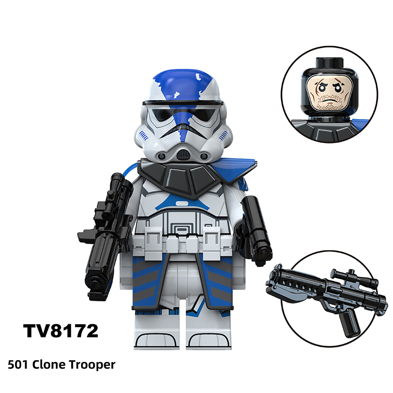 TV6119 Star Wars Series Minifigs Building Blocks 501 Clone Trooper Action Figures Anakin Skywalker Model Ameican Action Toys Gifts