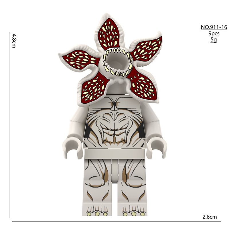911 Movie Series Demogorgon Action Figures Stranger Things Minifigs Model Henderson Building Blocks Toys Children Scary Gifts