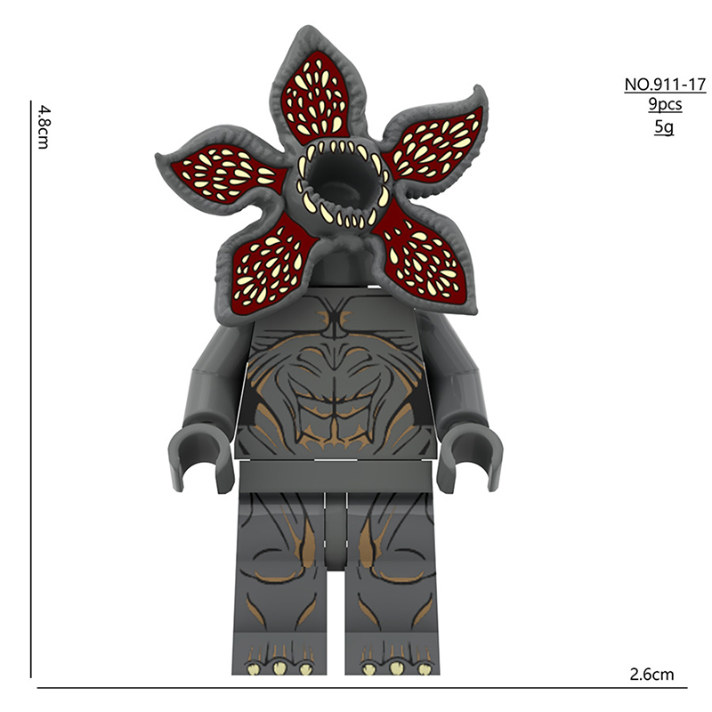 911 Movie Series Demogorgon Action Figures Stranger Things Minifigs Model Henderson Building Blocks Toys Children Scary Gifts