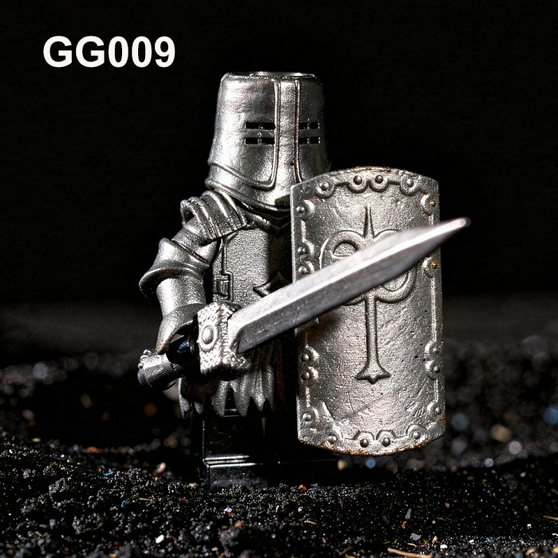 NX9517 Medieval Knight Soldier Minifigs Exiled Knight Weapon War Building Blocks The Lord of the Rings Action Figures City Toy Kids Gifts