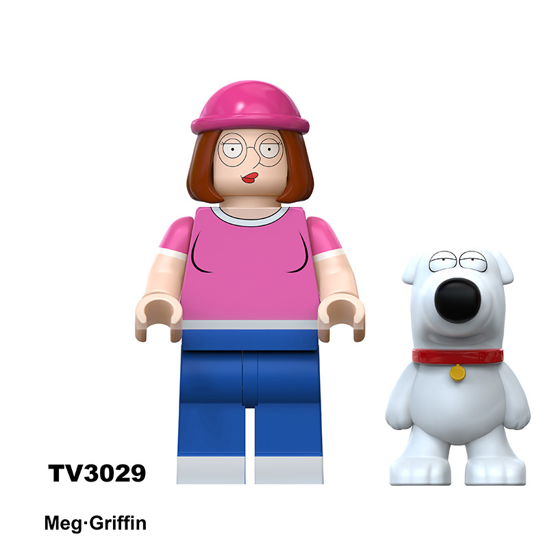 DY533 Series Family Guy Mini Anime Frieren Action Figure Peter Griffin Building Blocks Cartoon Movie Model Toys Decoration Children Gift PJ042