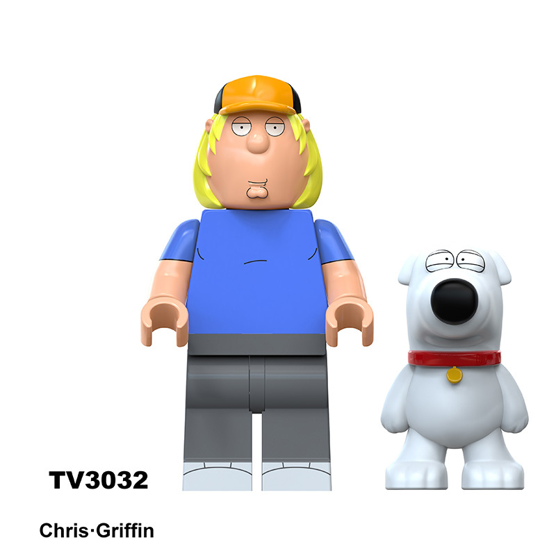 DY533 Series Family Guy Mini Anime Frieren Action Figure Peter Griffin Building Blocks Cartoon Movie Model Toys Decoration Children Gift PJ042