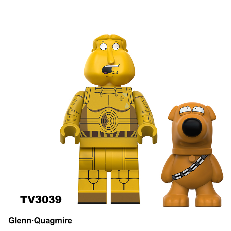 TV6304 Series Family Guy Mini Anime Frieren Action Figure Peter Griffin Building Blocks Meg Stewie Lois  Joe Children Gift Toys