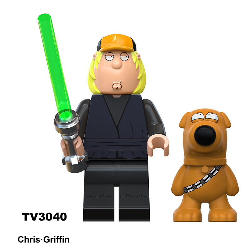 TV6304 Series Family Guy Mini Anime Frieren Action Figure Peter Griffin Building Blocks Meg Stewie Lois  Joe Children Gift Toys