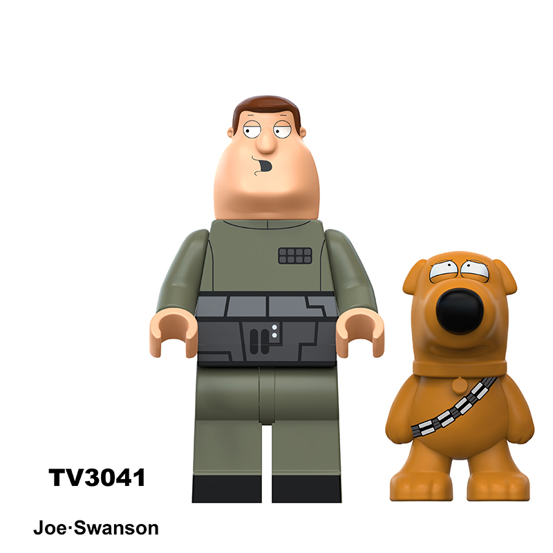 TV6304 Series Family Guy Mini Anime Frieren Action Figure Peter Griffin Building Blocks Meg Stewie Lois  Joe Children Gift Toys