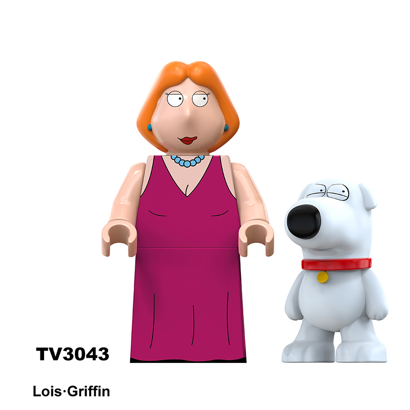 TV6305 Series Family Guy Mini Anime Frieren Action Figure Peter Griffin Building Blocks Meg Stewie Lois  Joe Children Gift Toys