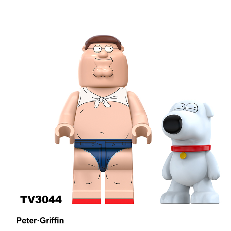 TV6305 Series Family Guy Mini Anime Frieren Action Figure Peter Griffin Building Blocks Meg Stewie Lois  Joe Children Gift Toys