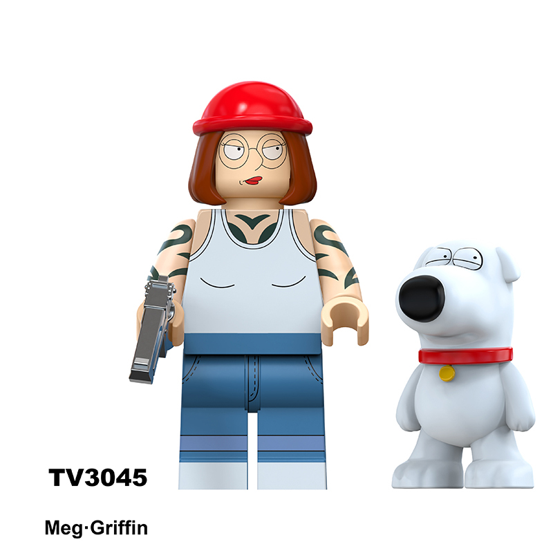 TV6305 Series Family Guy Mini Anime Frieren Action Figure Peter Griffin Building Blocks Meg Stewie Lois  Joe Children Gift Toys