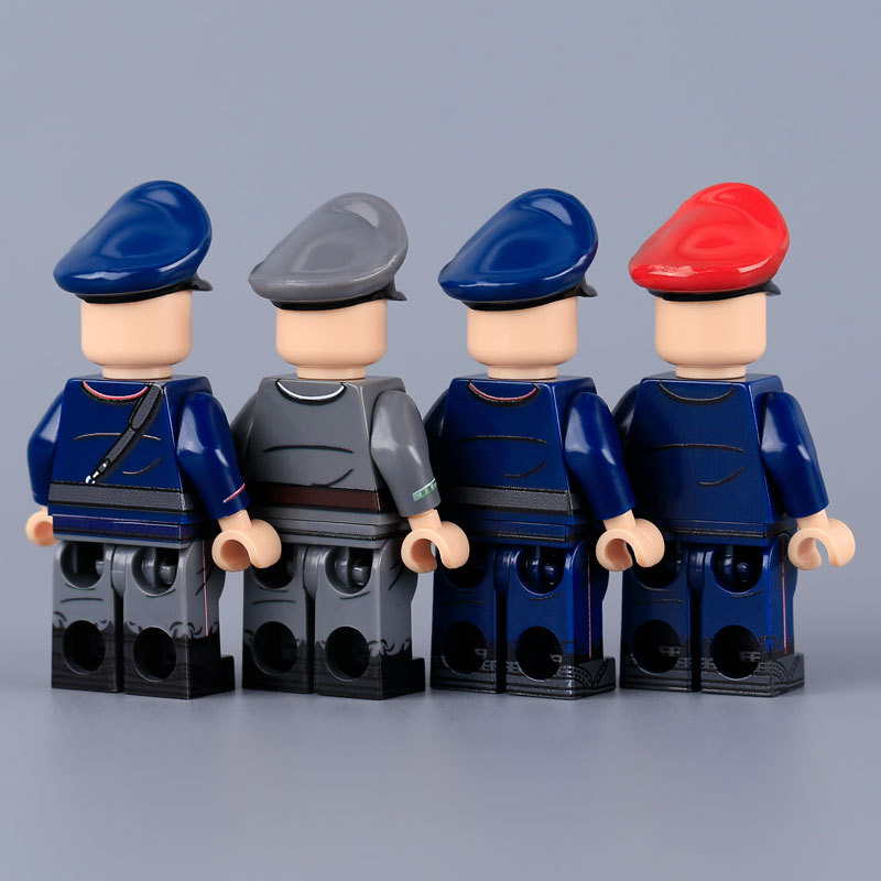 MTUV068-070 Military German Air Force Luftwaffe Soldier Action Figures MountainAirborne  Division Lieutenant Building Blocks Children Toys Boys