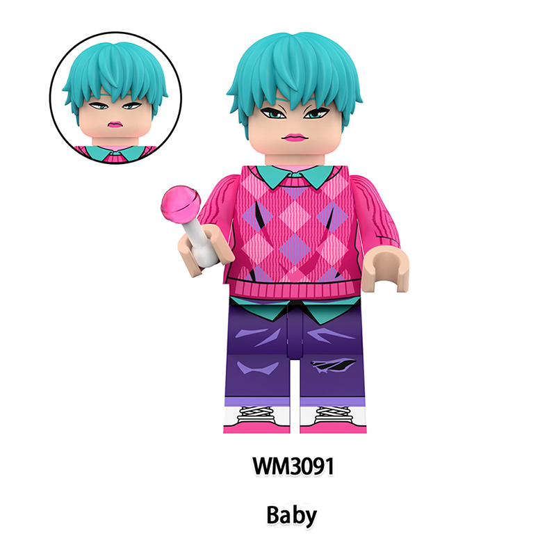 WM6230 Cartoon Butters Kpop Demon Hunters Minifigs Building Blocks Rumi Zoey Mira Action Figures Children Gifts Birthday Toys