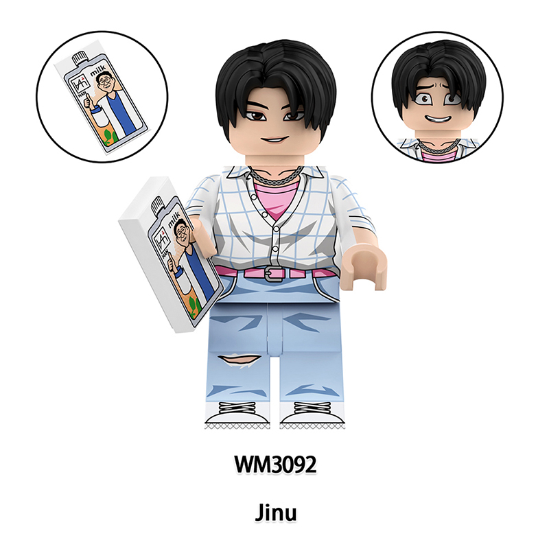 WM6230 Cartoon Butters Kpop Demon Hunters Minifigs Building Blocks Rumi Zoey Mira Action Figures Children Gifts Birthday Toys
