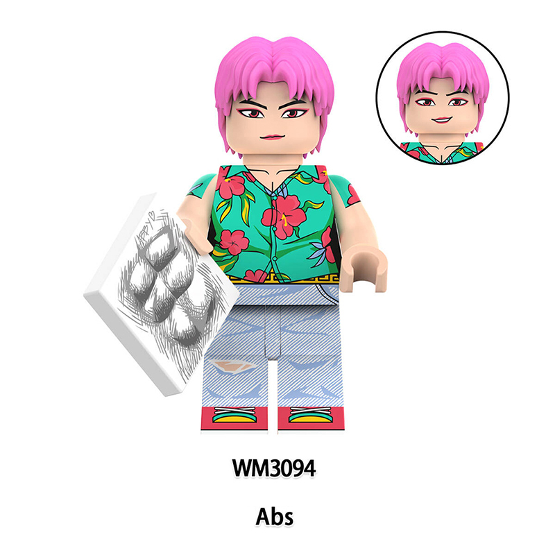 WM6230 Cartoon Butters Kpop Demon Hunters Minifigs Building Blocks Rumi Zoey Mira Action Figures Children Gifts Birthday Toys