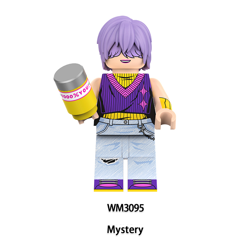 WM6230 Cartoon Butters Kpop Demon Hunters Minifigs Building Blocks Rumi Zoey Mira Action Figures Children Gifts Birthday Toys